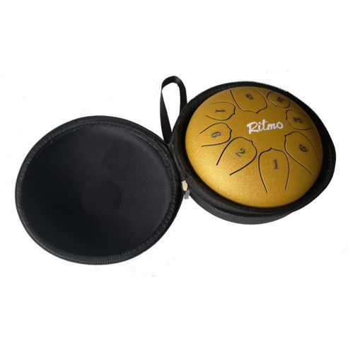 Ritmo TD8GD Mini Tongue Drum 6" - 8 Notas Dorado