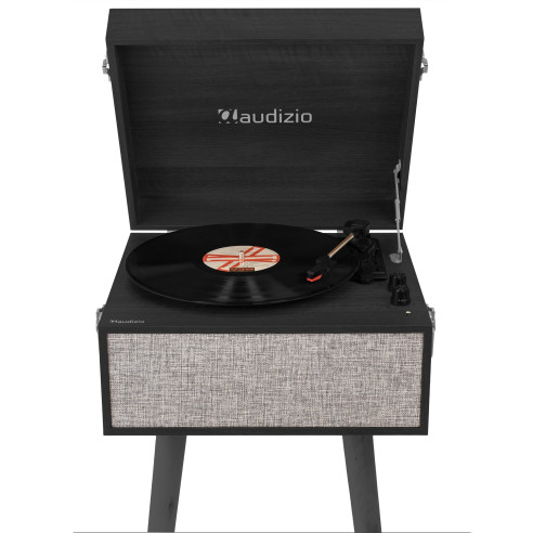 Audizio FREMONT Negro Tocadiscos retro con mueble, bluetooth y USB