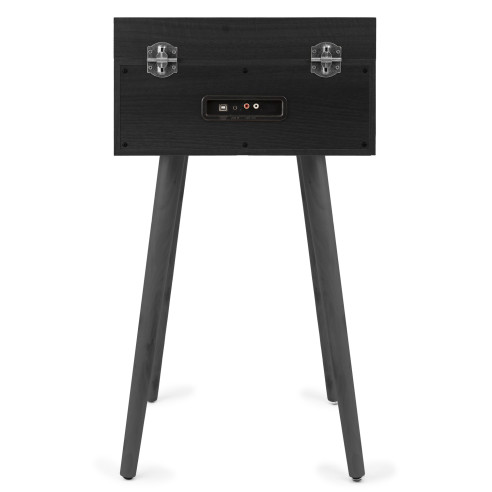 Audizio FREMONT Negro Tocadiscos retro con mueble, bluetooth y USB