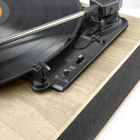 Fenton RP161 LW Tocadiscos retro con altavoces y bluetooth