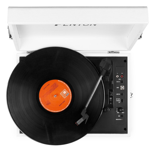 Fenton RP118F Tocadiscos vintage con entrada/salida bluetooth y USB - Beige