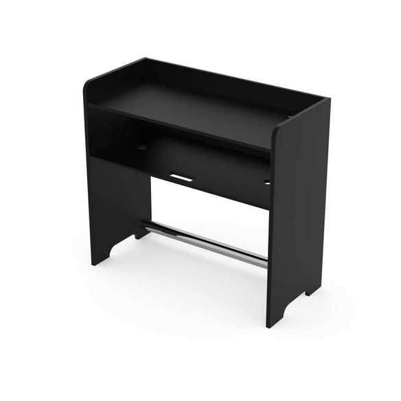 Mueble para DJ RELOOP Glorious Gigbar Black Para 2 platos giradiscos en posición vertical más 1 mesa de mezclas de 4 ch