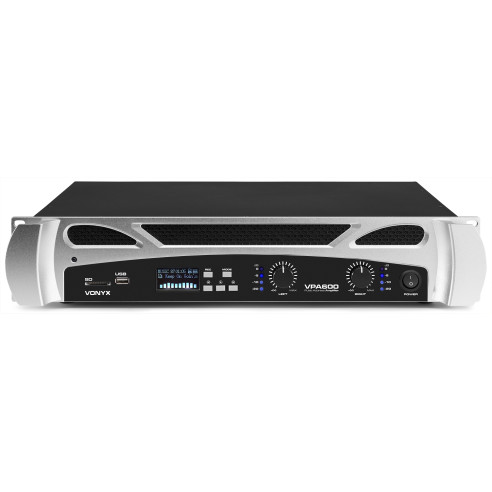Vonyx VPA600 PA Amplificador Multimedia 2 x 300 Watts
