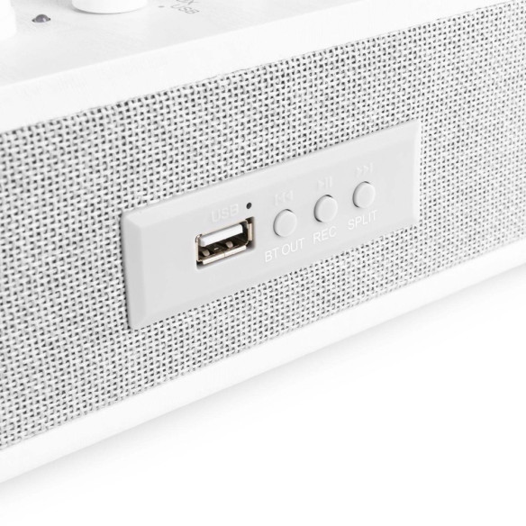 El tocadiscos Fenton RP162 es un tocadiscos vintage versátil con transmisión BT y función USB.