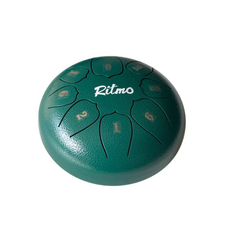 Ritmo TD8GR Mini Tongue Drum 6" - 8 Notas Verde