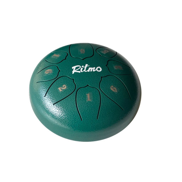 Ritmo TD8GR Mini Tongue Drum 6" - 8 Notas Verde