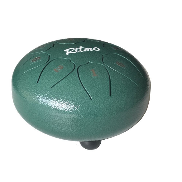 Ritmo TD8GR Mini Tongue Drum 6" - 8 Notas Verde