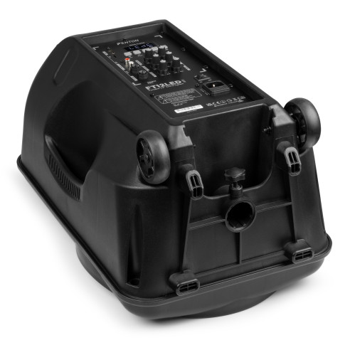 Fenton FT12LED MK2 Altavoz portátil con batería, 12" 700W, Bluetooth y Micrófono UHF