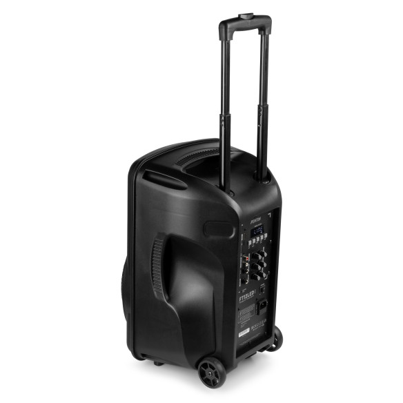 Fenton FT12LED MK2 Altavoz portátil con batería, 12" 700W, Bluetooth y Micrófono UHF