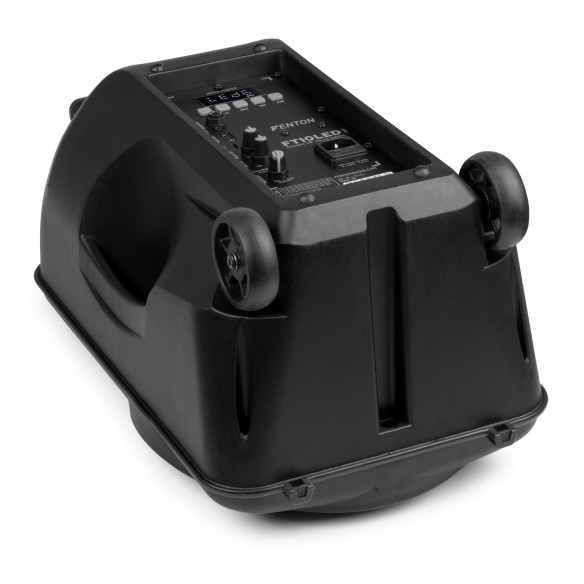 Fenton FT10LED MK2 Altavoz portátil con batería, 10" 450W, Bluetooth y Micrófono UHF