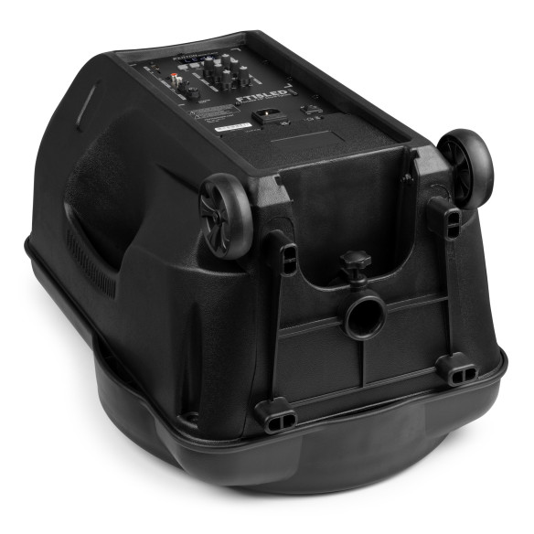 Fenton FT15LED MK2 Altavoz portátil con batería, 15" 800W, Bluetooth y Micrófono UHF