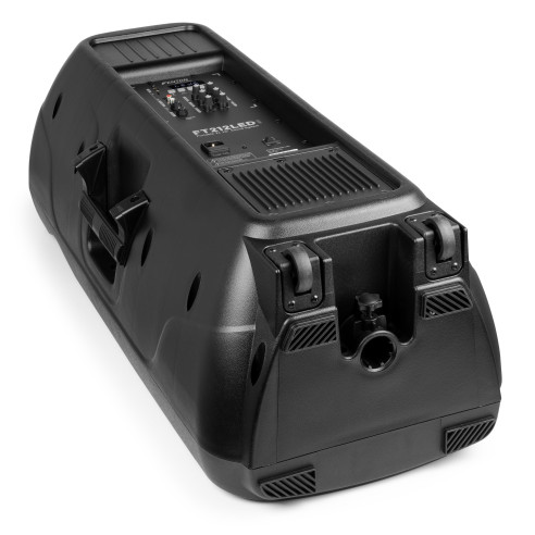 Fenton FT212LED MK2 Altavoz portátil con batería, 2x12" 1400W, Bluetooth y 2 Micrófonos UHF