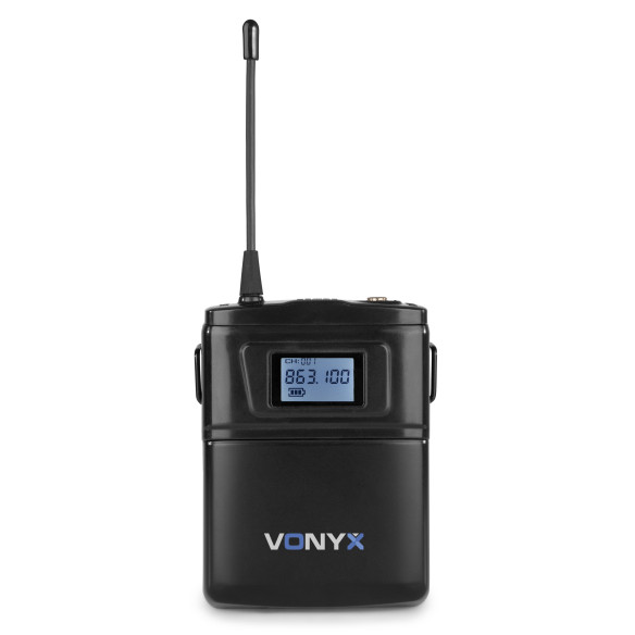 Vonyx WM61B Sistema Inalámbrico Headset UHF 16Ch
