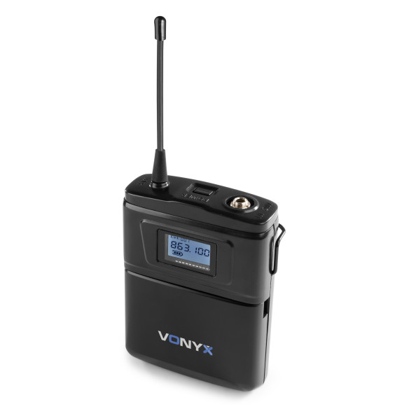 Vonyx WM61B Sistema Inalámbrico Headset UHF 16Ch