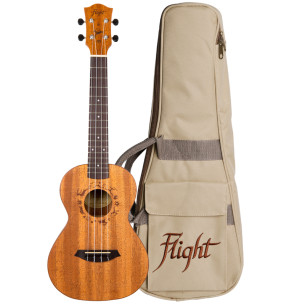 Flight DUT-34 Ukelele Tenor Designer Caoba Electroacústico