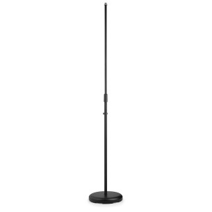 VONYX MS100B Pie de Micro Recto, Base redonda de acero, anti-vibracion, bajo perfil altura ajustable 81-150 cms.