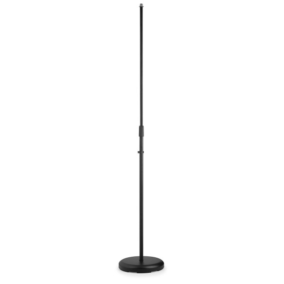 VONYX MS100B Pie de Micro Recto, Base redonda de acero, anti-vibracion, bajo perfil altura ajustable 81-150 cms.