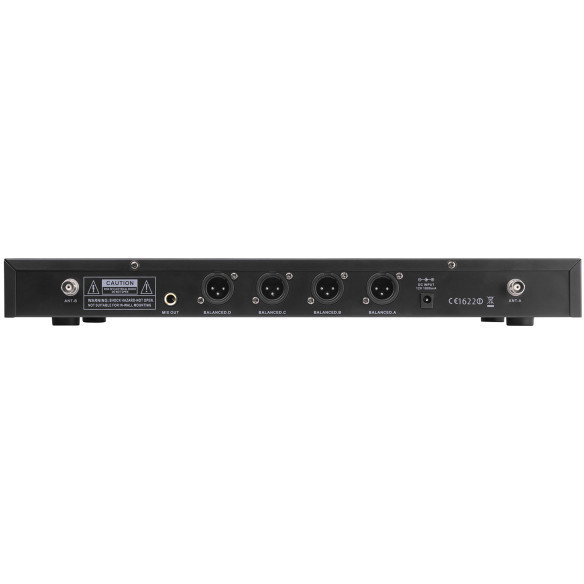 PD504 Sistema Inalámbrico 4 Micros de mano 