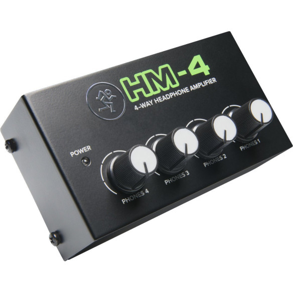 Amplificador estéreo para 4 pares de Auriculares Mackie HM-4. Amplificador estéreo para 4 pares de Auriculares Mackie HM-4.