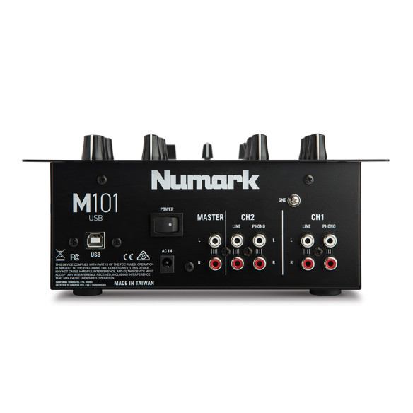 Numark M101 USB Black Mezclador de dos canales con USB