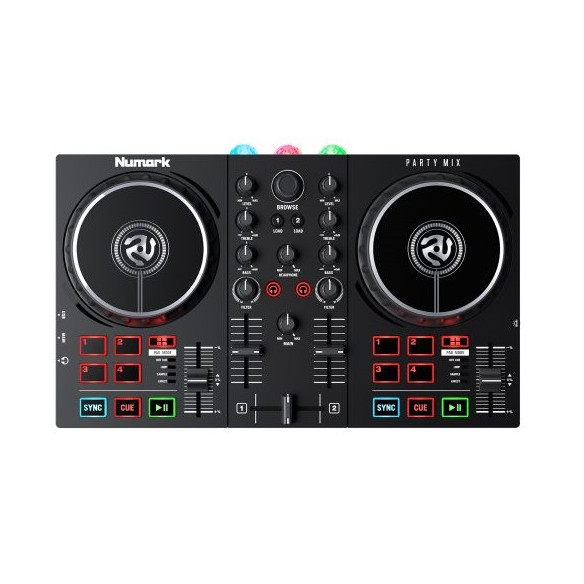 Numark PARTY MIX LIVE Controlador DJ  con luces y altavoces