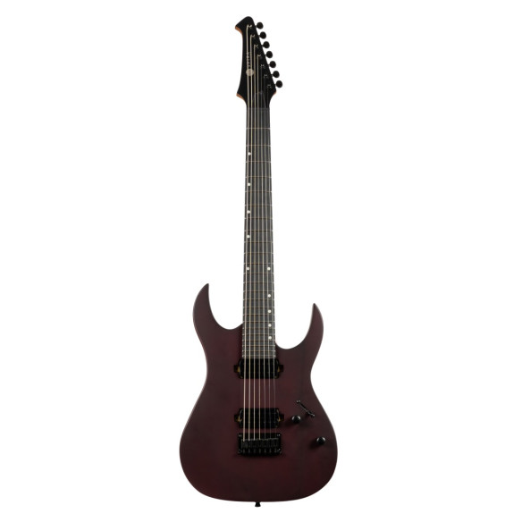 Spira S407-MWR Satin Wine Red Guitarra eléctrica 7 cuerdas