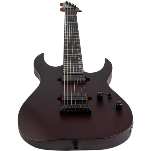 Spira S407-MWR Satin Wine Red Guitarra eléctrica 7 cuerdas