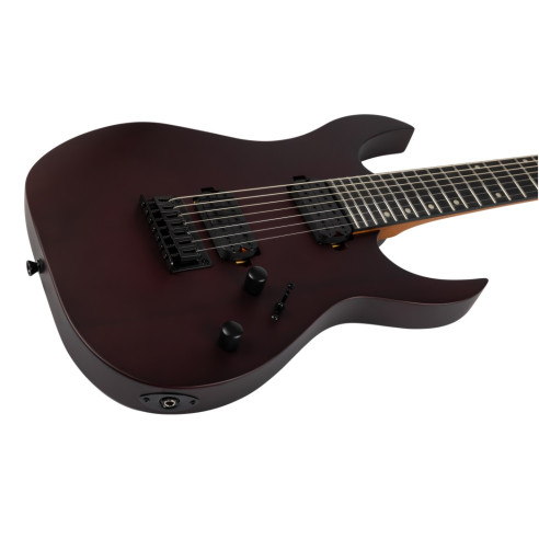 Spira S407-MWR Satin Wine Red Guitarra eléctrica 7 cuerdas