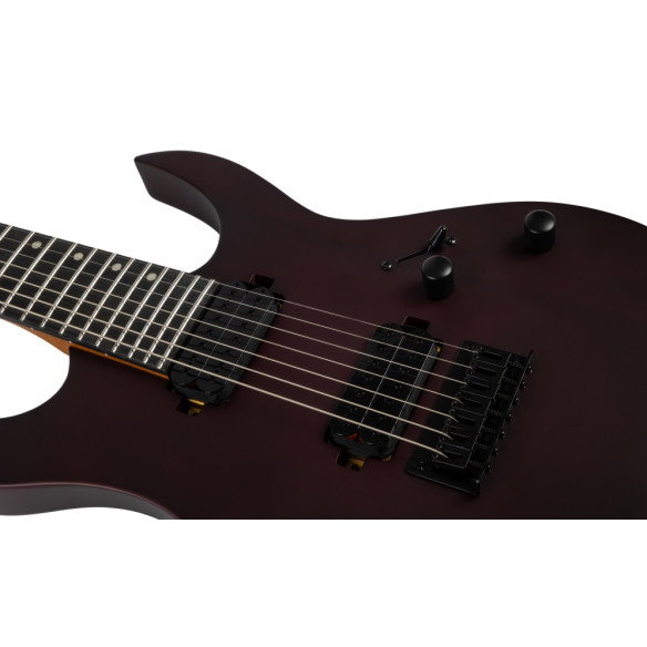 Spira S407-MWR Satin Wine Red Guitarra eléctrica 7 cuerdas
