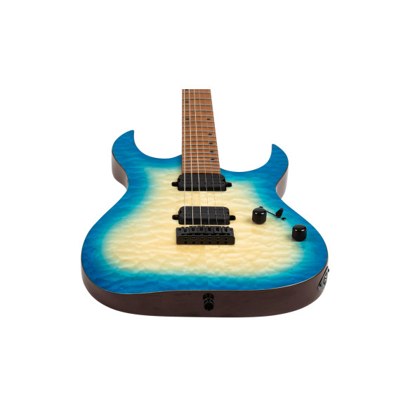 Spira S500-QAB TRANSPARENT AQUA BLUE Guitarra Eléctrica