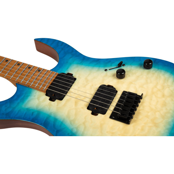 Spira S500-QAB TRANSPARENT AQUA BLUE Guitarra Eléctrica