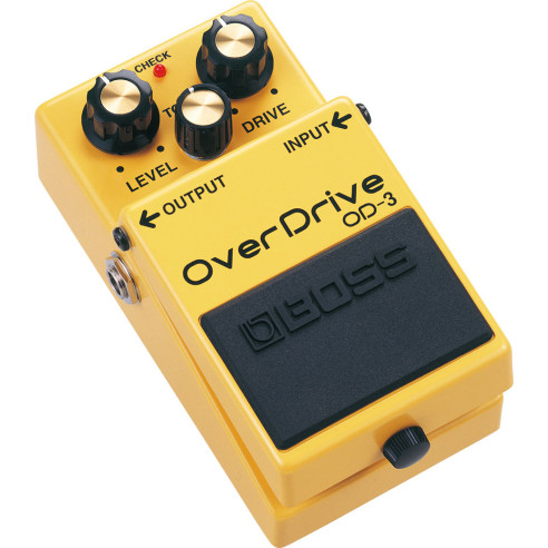 Pedal Boss OD-3 Overdrive, sonido natural  con toneladas de sustain.