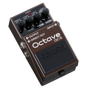 Pedal octavador BOSS OC-5 de nueva generación con modos vintage y polifónico, detección ultrarrápida y rango ampliado. 2