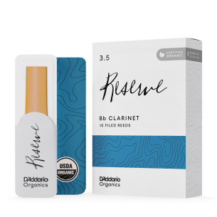 Caja de 10 cañas para Clarinete Sib d'Addario Organic Reserve dureza 3 ODCR1035.