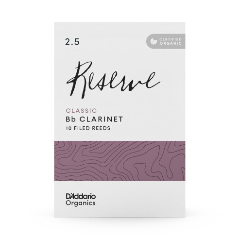 Caja de 10 cañas para Clarinete Sib Organic Reserve Classic dureza 2.5 ODCT1025.