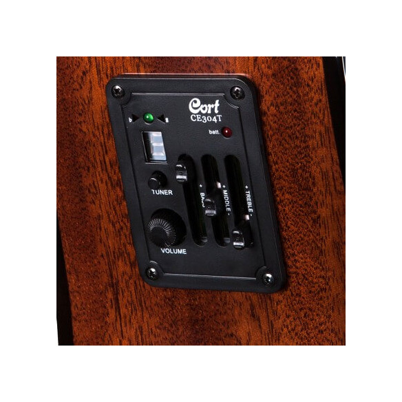 Guitarra electroacústica de 6 cuerdas con cutaway Cort AD880CE NAT