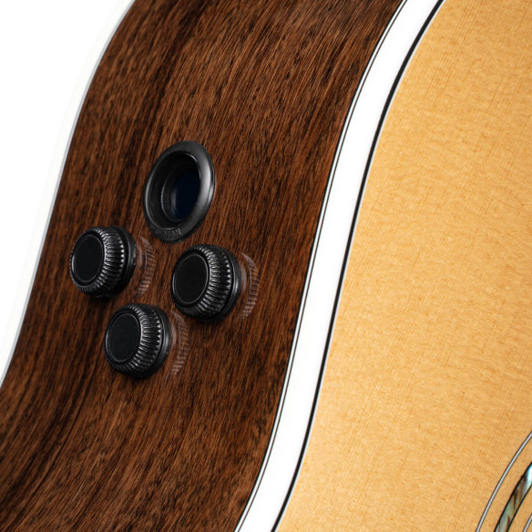 Guitarra electroacústica GOLD-A8 ELECT NAT con tapa sólida de abeto Master Grade