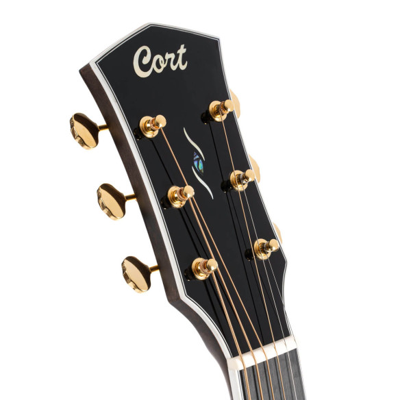 Guitarra electroacústica GOLD-A8 ELECT NAT con tapa sólida de abeto Master Grade