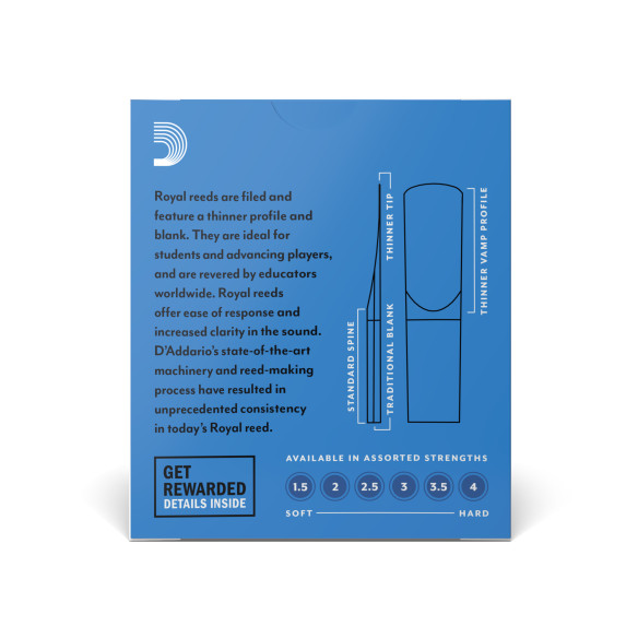 comprar Cañas Saxo soprano D'Addario Royal dureza 1.5, caja de 10 cañas Rico Royal para Saxo Alto dureza 1,5. comprar Cañas Saxo soprano D'Addario Royal dureza 1.5, caja de 10 cañas Rico Royal para Saxo Alto dureza 1,5.