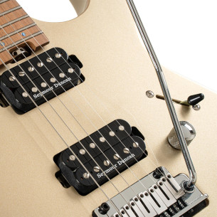 Cort G300 PRO MGD Guitarra eléctrica Metallic Gold 2