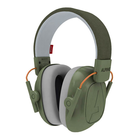 Alpine Cascos Protectores oidos niños Color verde