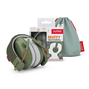Alpine Cascos Protectores oidos niños Color verde 2