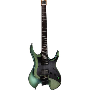 Mooer W900 Aurora Green Guitarra eléctrica con efectos integrados
