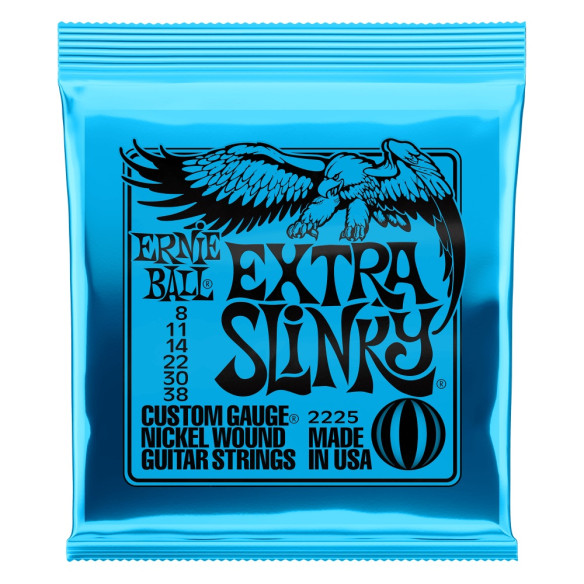 Ernie Ball 2225 Juego Eléctrica Slinky Extra 8-38 Ernie Ball 2225 Juego Eléctrica Slinky Extra 8-38