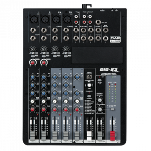 DAP AUDIO GIG-83CFX Mesa Mezclas 8 Ch. con Efectos
