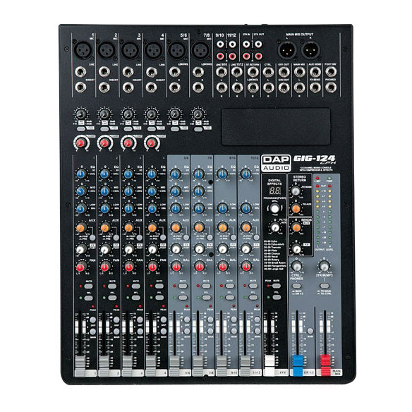 DAP AUDIO GIG-124CFX Mesa Mezclas 12 Ch.con efectos