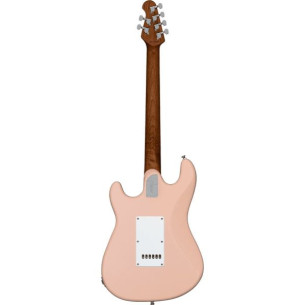 comprar Guitarra Eléctrica STERLING by MUSICMAN CUTLASS CT50 HSS M/R TREMOLO, Tipo Strato, en color Pueblo Pink Satin. 2
