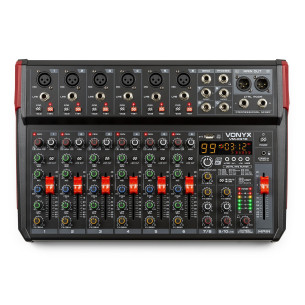 Vonyx VM-KG10 Mezclador Directo y Estudio 10 Canales BT/DSP/USB