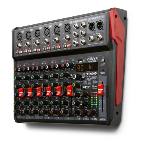 Vonyx VM-KG10 Mezclador Directo y Estudio 10 Canales BT/DSP/USB