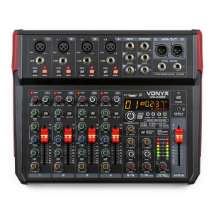Vonyx VM-KG08 Mezclador Directo y Estudio 8 CANALES BT/DSP/USB